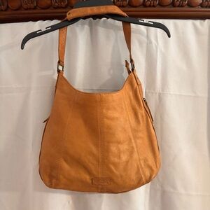American Leather Co. large hobo bag in a caramel color